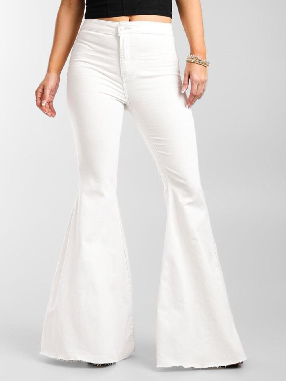 Free People We The Free Just Float On White High Rise Flare Jeans Size 28